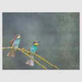 Papier Mousseline Deux colibris regardent le découpage (Recto)