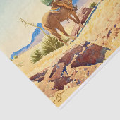 Papier Mousseline Deux cowboys à cheval par Maynard Dixon (Détail)