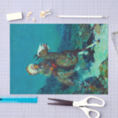 Papier Mousseline Deux lunes par Frank Tenney Johnson (Artisanat)