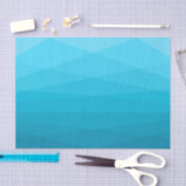 Papier Mousseline Deux tons bleus polygonal (Artisanat)