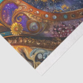 Papier Mousseline Devantures de tiroir florales Boho 29x8" (Détail)