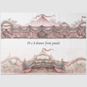 Papier Mousseline Devantures de tiroirs en découpage Rococo Tentes d
