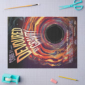 Papier Mousseline Dévasté Par Gravité Halloween Trou Horreur Noir (Artisanat)