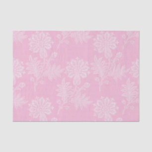Papier Mousseline Déversement de mariage en dentelle florale rose
