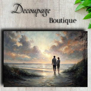 Papier Mousseline Dévotion crépusculaire en découpage