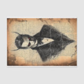 Papier Mousseline Diable gothique victorien aux yeux rouges BB5 Déco (Recto)