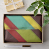 Papier Mousseline Diagonale multicolore éclatante (Cadeau)