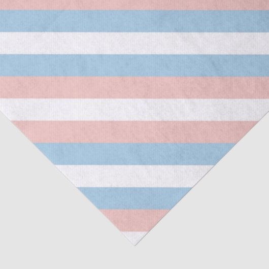 Papier Mousseline Diagonale rose, bleu et blanc (Détail)