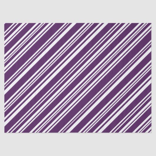 Papier Mousseline Diagonale violet et blanc (Recto)