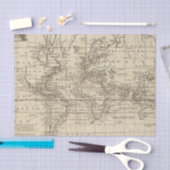 Papier Mousseline Diagramme du monde (Artisanat)