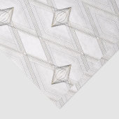 Papier Mousseline Diamant blanc Motif Abstrait Classy géométrique (Détail)