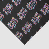 Papier Mousseline diamant d'anniversaire noir (Détail)