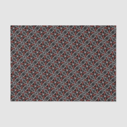 Papier Mousseline Diamant tribal (Recto)