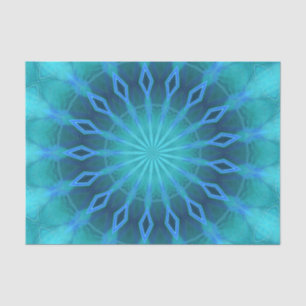 Papier Mousseline Diamants bleus