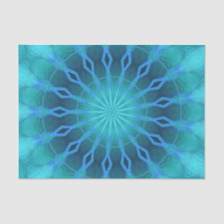 Papier Mousseline Diamants bleus