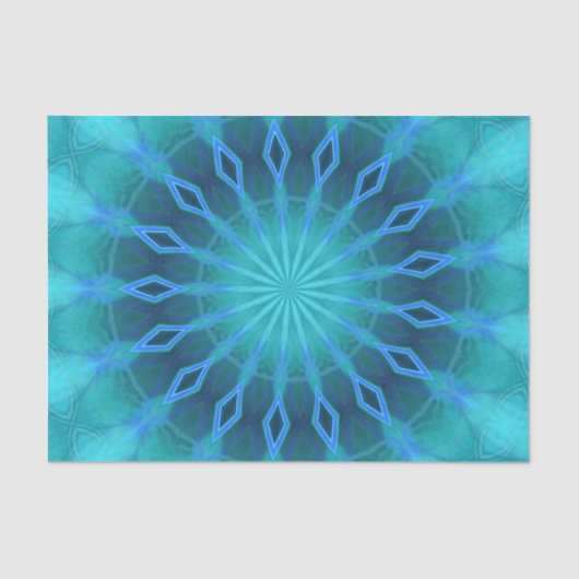 Papier Mousseline Diamants bleus (Recto)