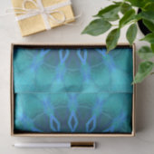 Papier Mousseline Diamants bleus (Cadeau)