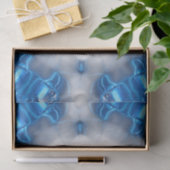 Papier Mousseline Diamants bleus (Cadeau)