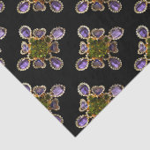 Papier Mousseline Diamants d'améthyste violet Emeralds bijoux (Détail)