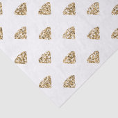 Papier Mousseline Diamants de Parties scintillant d'or (Détail)