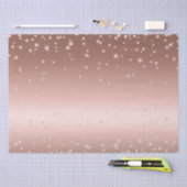 Papier Mousseline Diamants d'or roses (Artisanat)