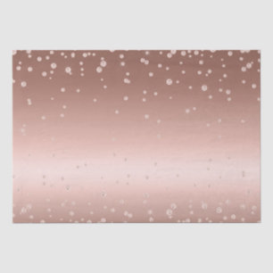 Papier Mousseline Diamants d'or roses