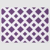 Papier Mousseline Diamants violets sur papier de tissus blancs (Recto)