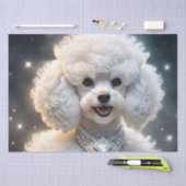 Papier Mousseline "Diamond Diva : Le canicule glamour en étincelle" (Artisanat)