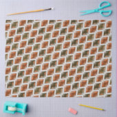 Papier Mousseline DIAMONDES rouges (Artisanat)