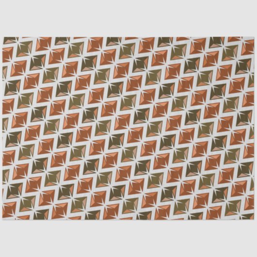 Papier Mousseline DIAMONDES rouges (Recto)