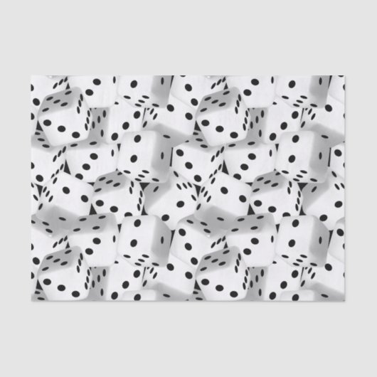 Papier Mousseline Dice chanceux (Recto)