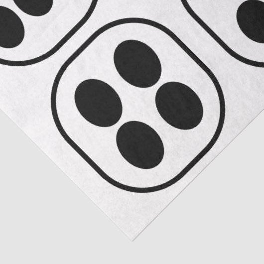 Papier Mousseline Dice Roll fête d'anniversaire (Détail)