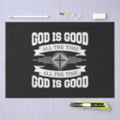 Papier Mousseline Dieu est bon tout le temps - chrétien (Artisanat)