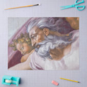 Papier Mousseline Dieu le Père, Chapelle Sixtine par Michel-Ange (Artisanat)