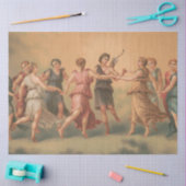 Papier Mousseline Dieux dansant dans les nuages avec déesses (Artisanat)