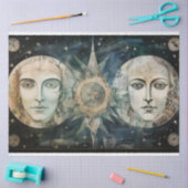 Papier Mousseline Dieux primitifs Céleste nuit Ciel Art Découpage (Artisanat)