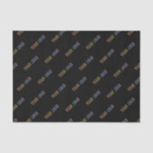Papier Mousseline Digiwrap Black Tissue Paper Custom Company Logo (Recto)