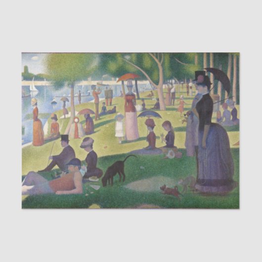Papier Mousseline Dimanche sur La Grande Jatte Seurat Peinture (Recto)
