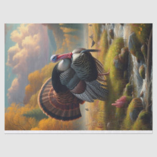 Papier Mousseline Dindon sauvage par Stream Painting