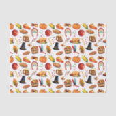 Papier Mousseline Dîner d'action de grâces Turquie (Recto)