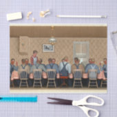 Papier Mousseline Dîner pour Threshers par Grant Wood (Artisanat)