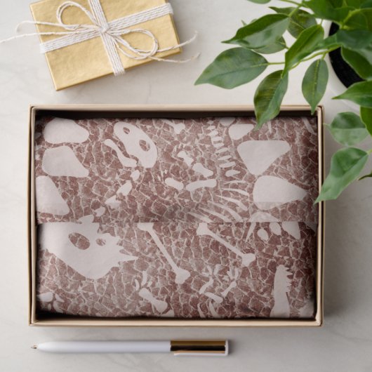 Papier Mousseline Dino Dig Dino os brun (Cadeau)