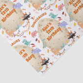 Papier Mousseline Dinosaur fête d'anniversaire avec l'oeuf géant Din (Détail)