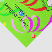 Papier Mousseline Dinosaur Joyeux Anniversaire Tissu Papier (Détail)