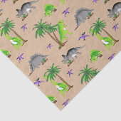 Papier Mousseline Dinosaur Land Cute Dino (Détail)
