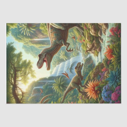 Papier Mousseline Dinosaure (Recto)