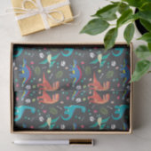 Papier Mousseline Dinosaure Motif sans fil, Dinosaur Patte sans fil (Cadeau)