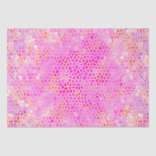 Papier Mousseline Dinosaure rose caché (Recto)