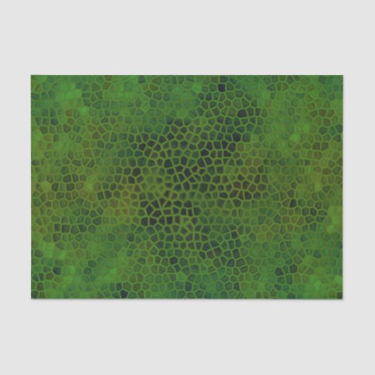 Papier Mousseline Dinosaure Vert Masquer le papier de tissus (Recto)