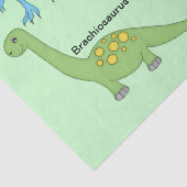 Papier Mousseline Dinosaures (Détail)